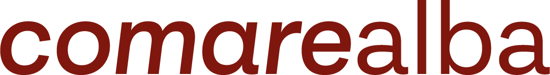 Logotipo comarealba granate